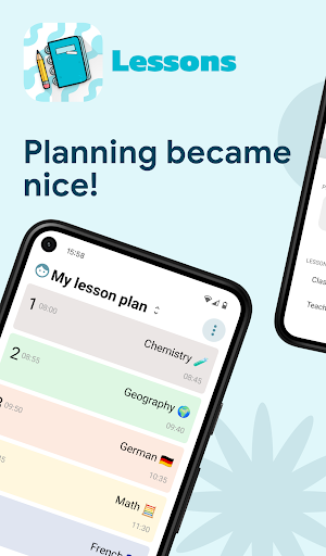 Android application Lessons - school planner screenshort