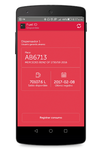 FuelID Screen 2