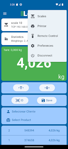 Android application LePeso screenshort