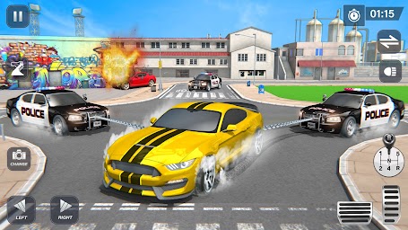 US Cop Duty Police Car Game