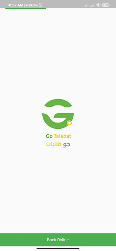 Android application جو طلبات - Go Talabat screenshort