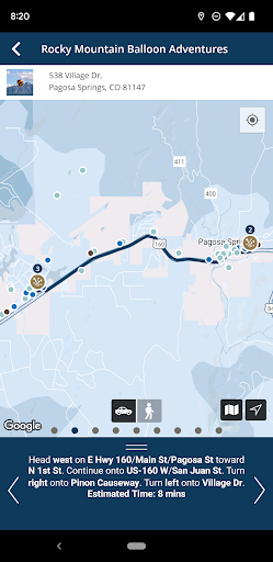Screenshot of Visit Pagosa Springs