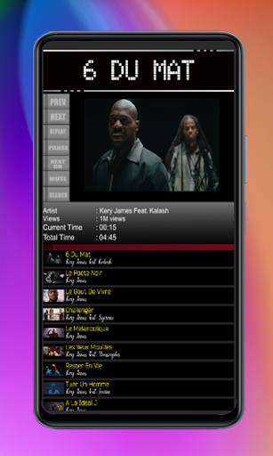 Android application Kery James 6 Du Mat screenshort