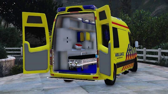 سيارة إسعاف محاكي لعبة المدقع