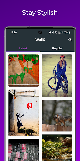 Android application WallX screenshort