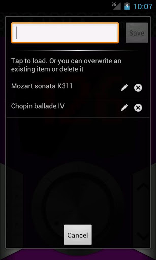 ZyMi Metronome Screen 2