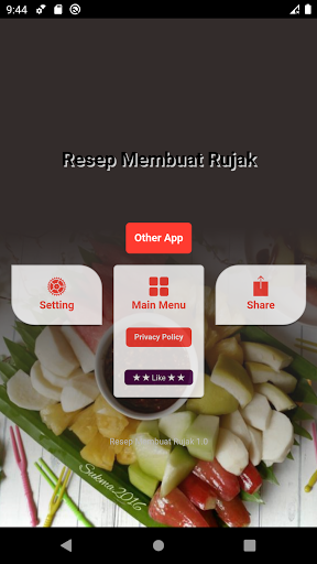 Android application Resep Membuat Aneka Rujak screenshort