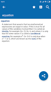 Oxford Mathematics Dictionary Ekran görüntüsü