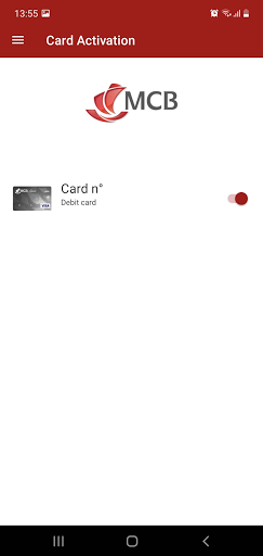 MyMCBCard Screen 3