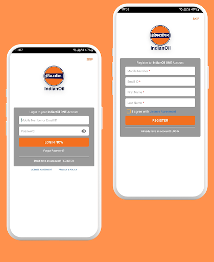 Android application IndianOil ONE screenshort