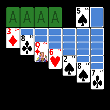Android application Solitaire Wearable screenshort
