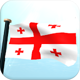 Georgia Flag 3D Free Wallpaper icon