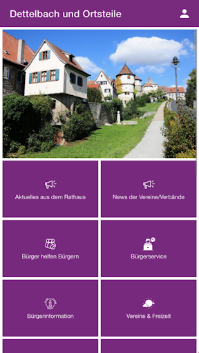 Android application Dettelbach und Ortsteile screenshort