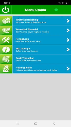 Mobile Banking Bank Kalbar Screen 3