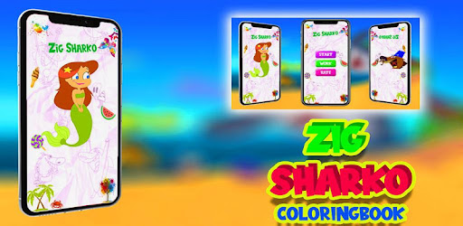 zig sharko  coloring book 2020  التطبيقات على google play