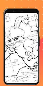 Puss in Boots Coloring Book