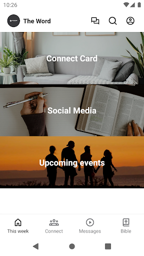 Android application The Word Church screenshort