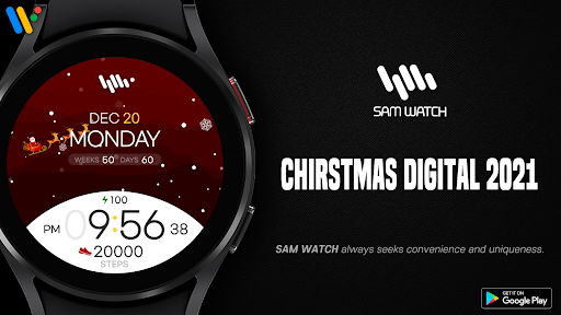 Android application SamWatch X-Mas Digital 2021 screenshort