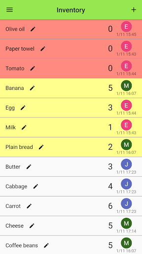Android application Stocca - Smart Shopping List screenshort