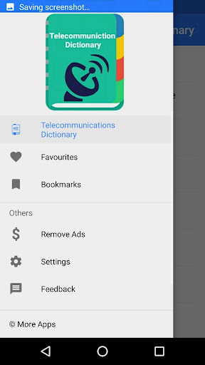 Android application Telecommunications Dictionary screenshort