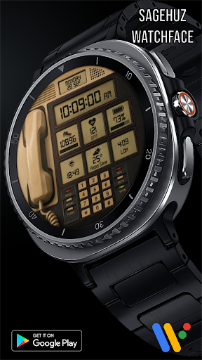 A174 80s desk phone watchface screenshot 8