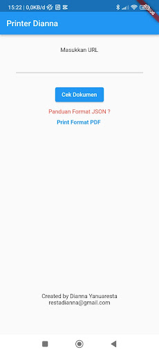 Android application Printer Dianna screenshort