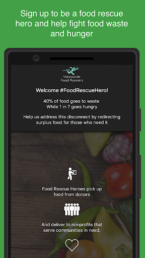 Android application Vancouver Food Runners screenshort