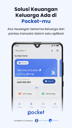 Android application Pocket: Apps Keuangan Keluarga screenshort