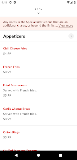 Als Pizza House Screen 3