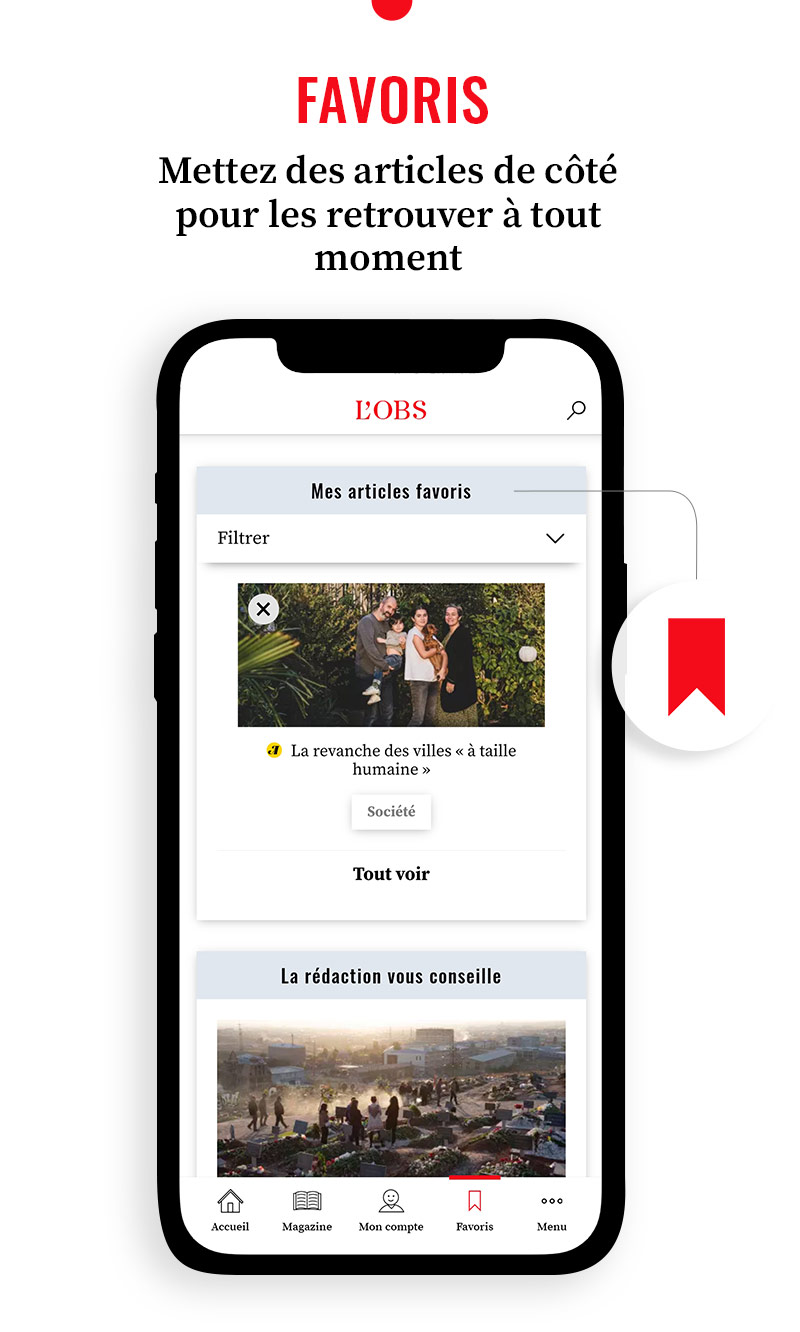 Android application L’Obs – Actualités et infos en direct screenshort