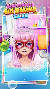 Captura 4 Superhero Girl Makeup Wala Sal android