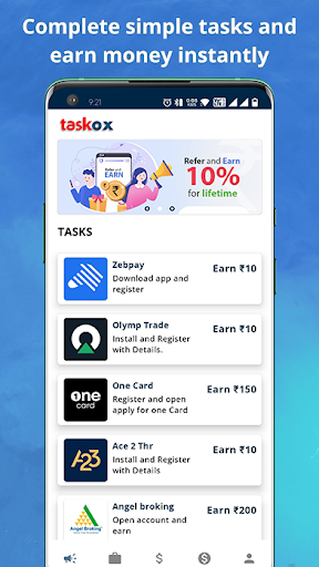 Android application TaskOx: Earn Money, Rewards screenshort