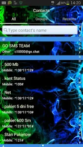 绿烟主题GO短信Pro