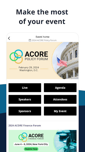 ACORE Events Screen 2