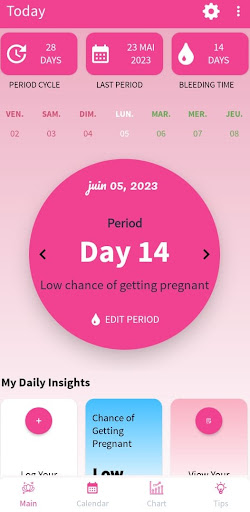 Lady Calendar Screen 2