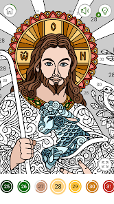 Captura 2 Juego de colorear de la Biblia android