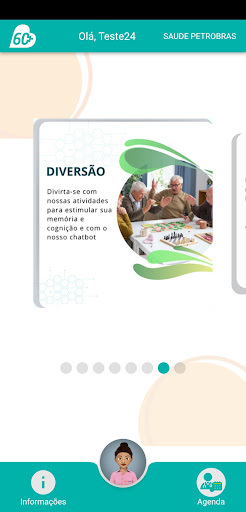Android application Cuidar60+ Clube Digital screenshort