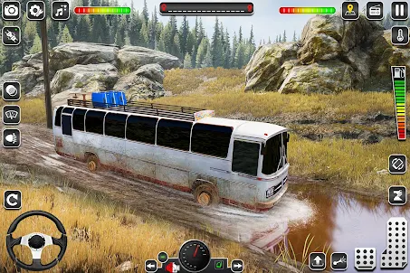 오프로드 운전 진흙 버스 게임