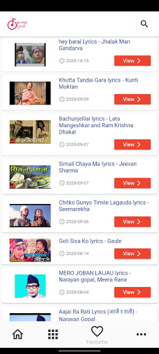 Nepali Songs Lyrics Screen 3