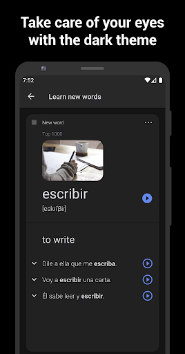 Screenshot of Learn Spanish with flashcards!
