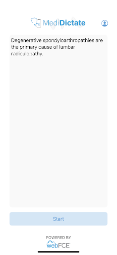 Android application MediDictate screenshort