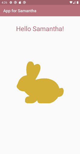 Android application Samantha's App screenshort