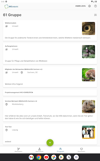 Android application WeCreate Mobile screenshort