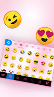 screenshot of Pastel Pink Heart Keyboard The