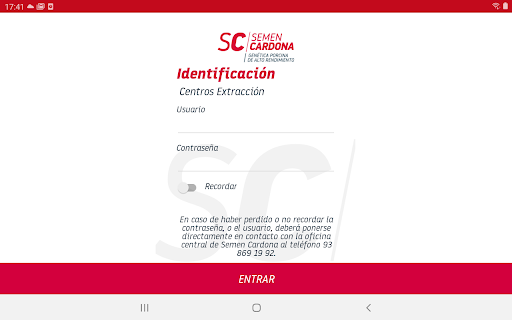 SCExtracciones Screen 3