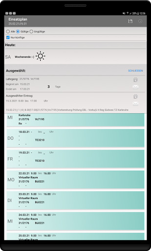 Einsatzplan Screen 3
