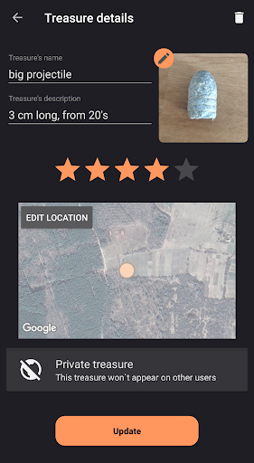 Treasure Logger - Metal detect Screen 3