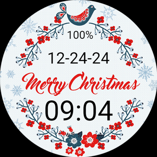 Merry Christmas Watchface Xmas Logo