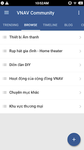 Android application VNAV Community screenshort