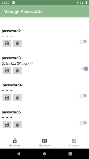 Password Creator Manager Screen 3